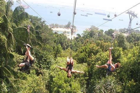 Sentosa MegaZip Climb and Jump Singapore.